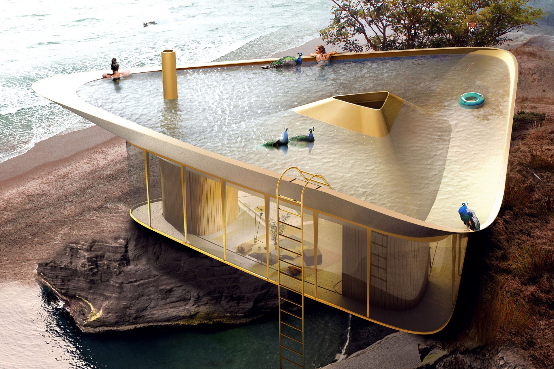 Rooftop Pool mal anders: Das Anti-Reality Summer House Konzept 1