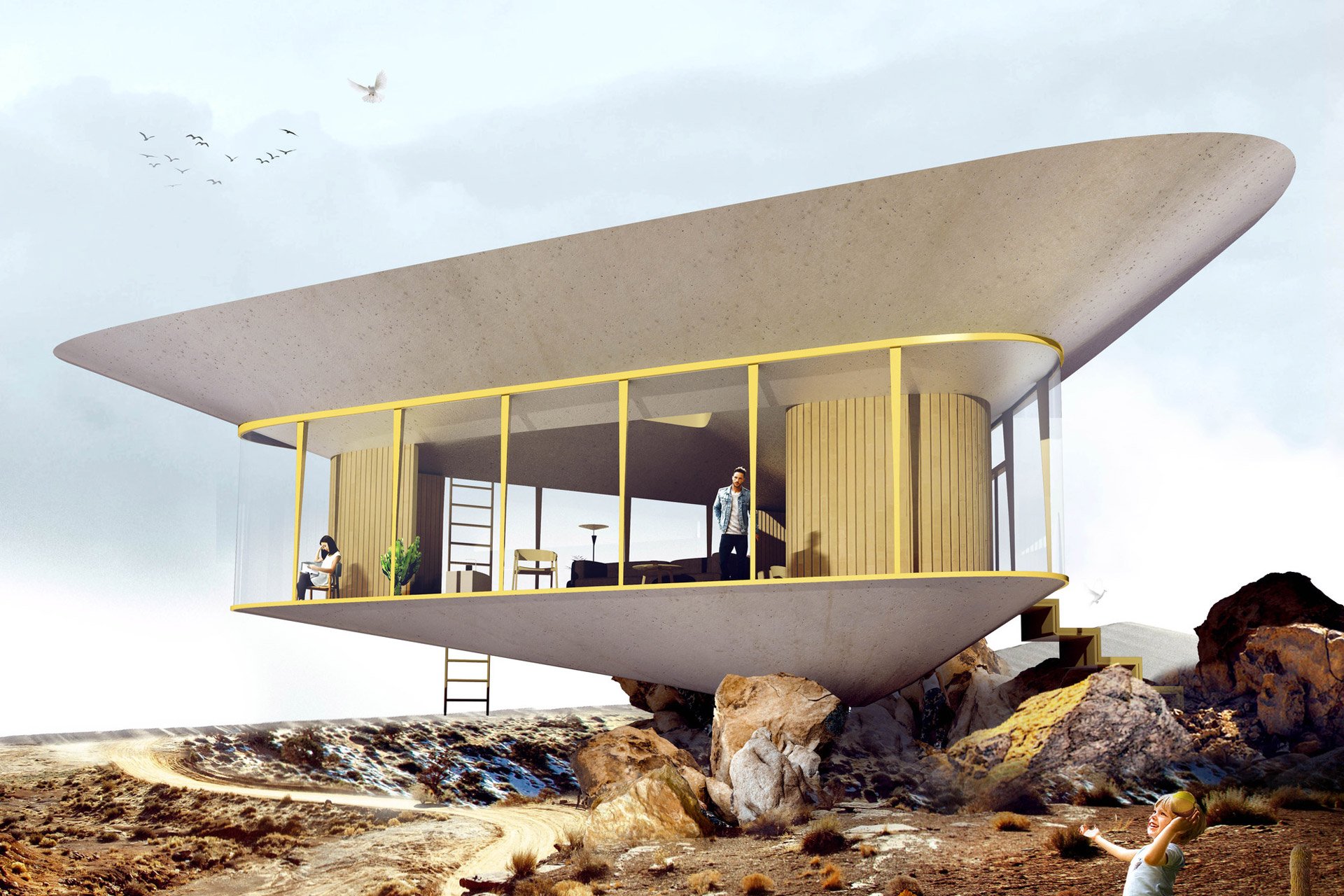 Rooftop Pool mal anders: Das Anti-Reality Summer House Konzept 3