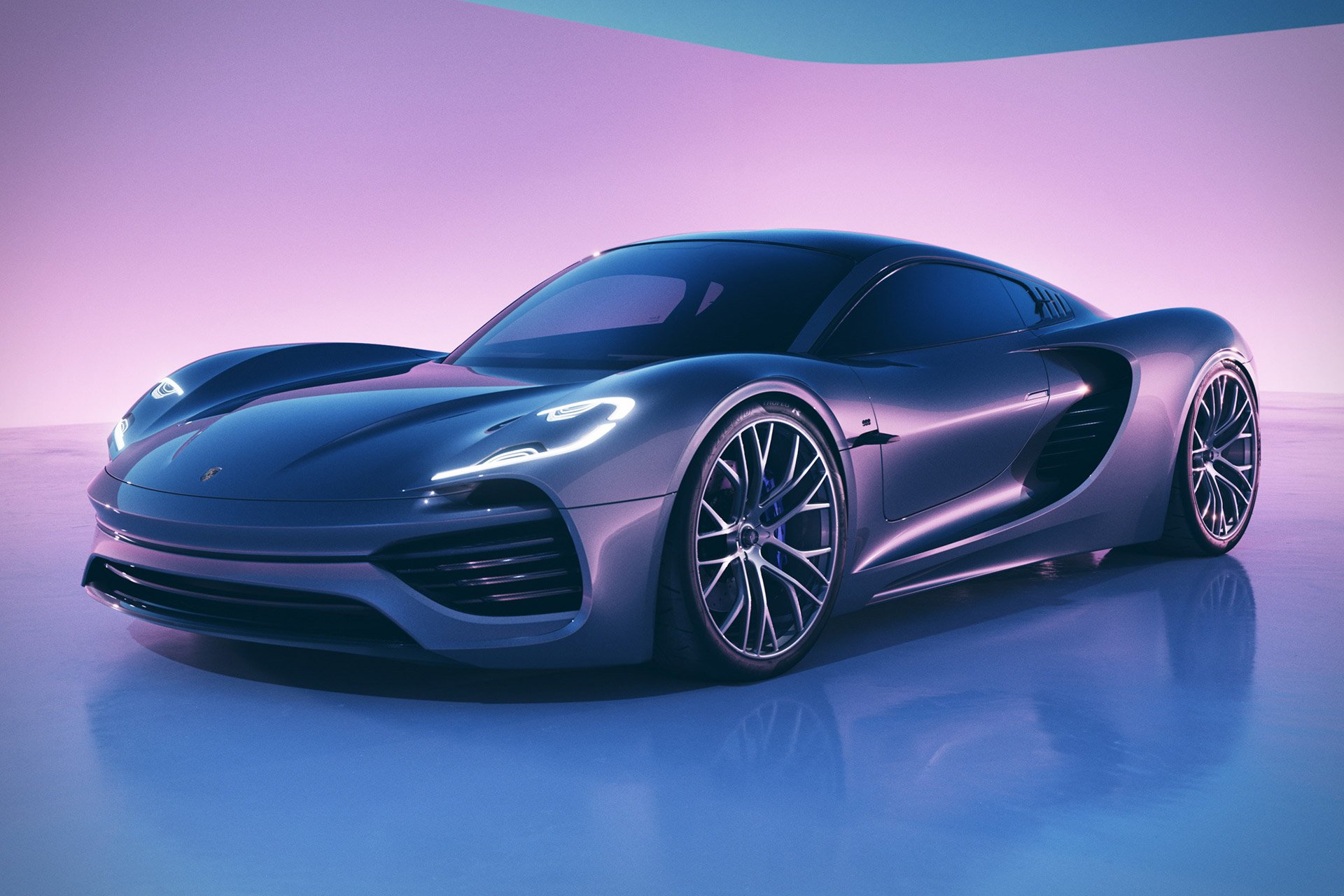 Das Porsche 988 Vision Concept Car: So könnte ein Porsche Mittelmotor-Sportwagen aussehen 1