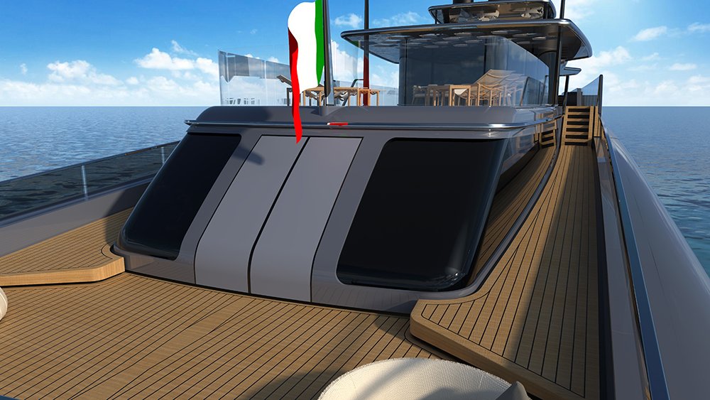 Diese Megayacht verfügt über einen Pool mit Glasboden und Blick auf ein Aquarium 7
