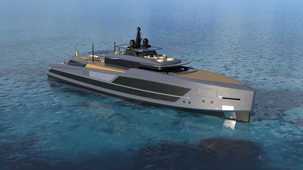 Diese Megayacht verfügt über einen Pool mit Glasboden und Blick auf ein Aquarium 1