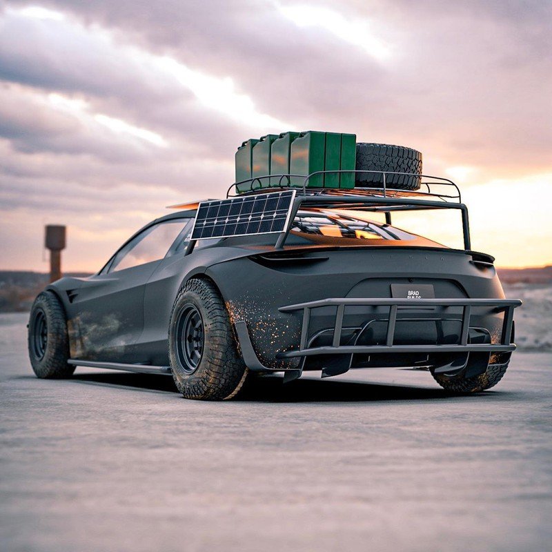 Dieses Tesla Roadster-Konzept ist bereit für die Apokalypse 9