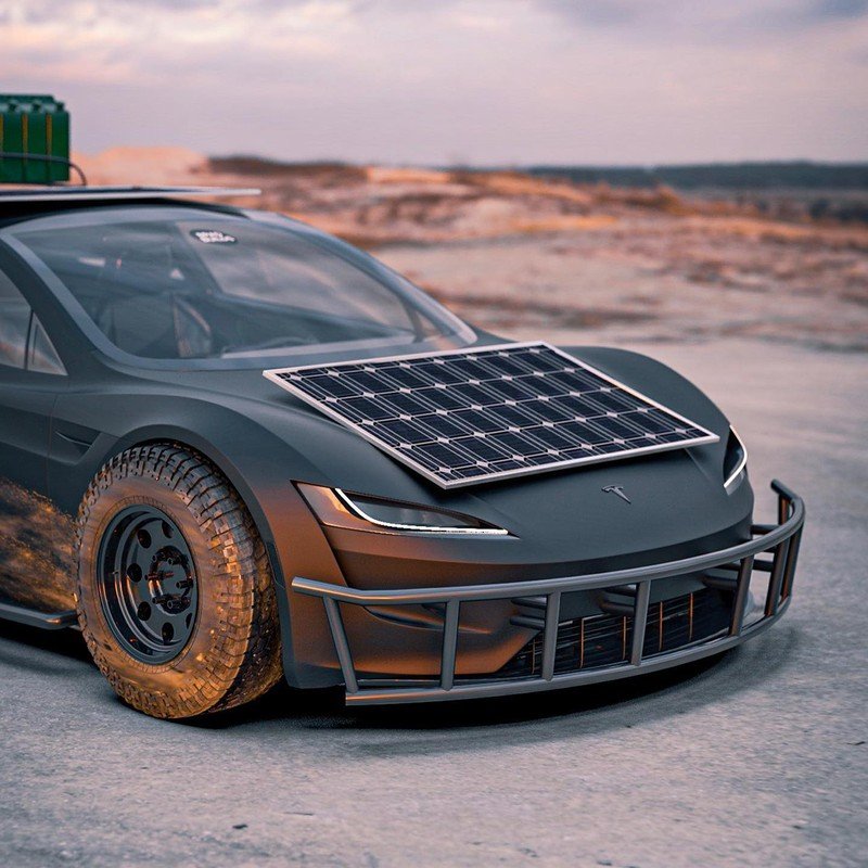 Dieses Tesla Roadster-Konzept ist bereit für die Apokalypse 8