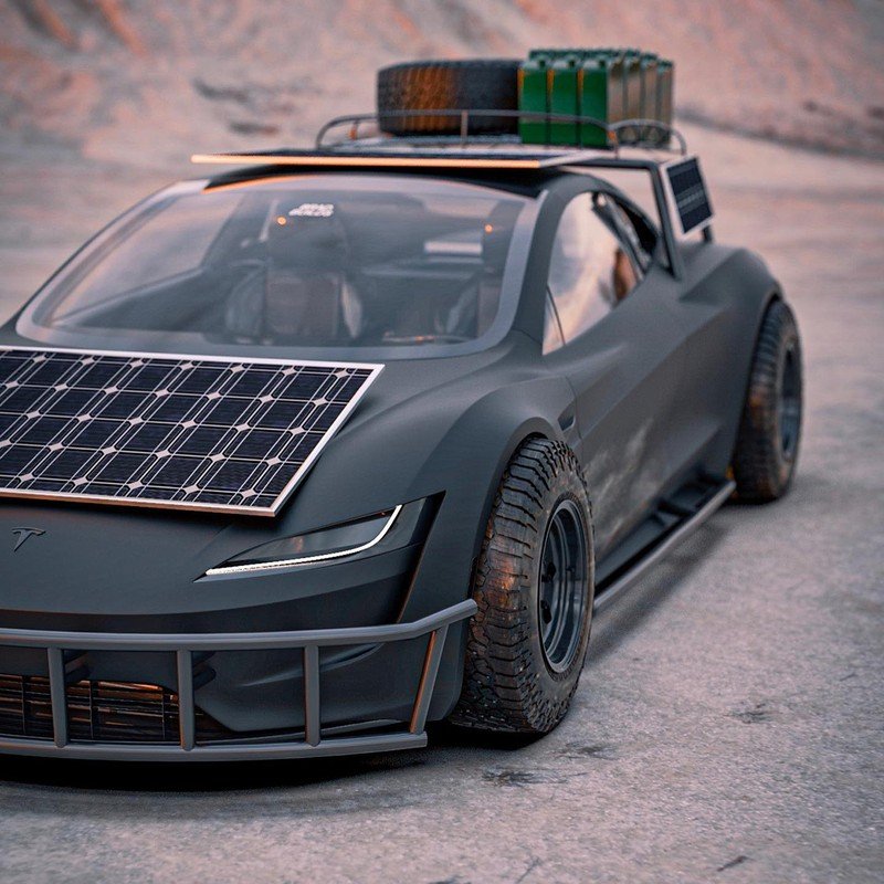 Dieses Tesla Roadster-Konzept ist bereit für die Apokalypse 7