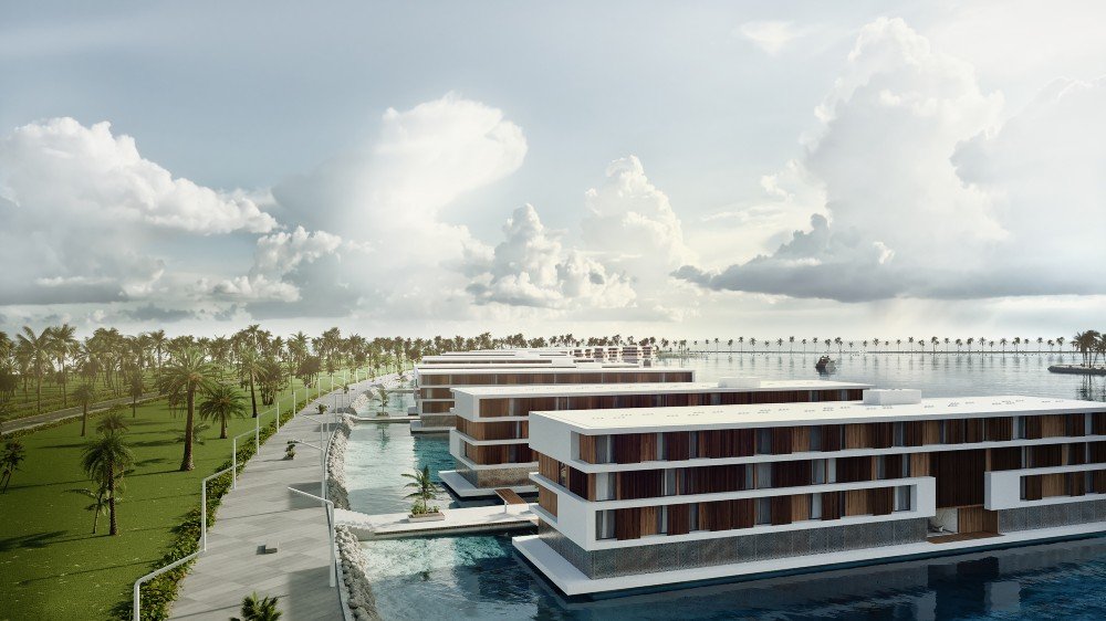 Qetaifan Island: Katar baut 16 schwimmende Hotels für die WM 2022 2