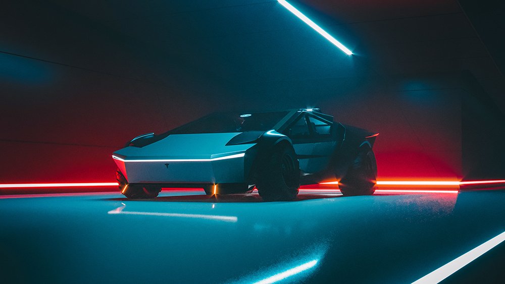 Dieses neue Cybertruck-Konzept verwandelt den elektrischen Pickup in einen Supersportwagen 2