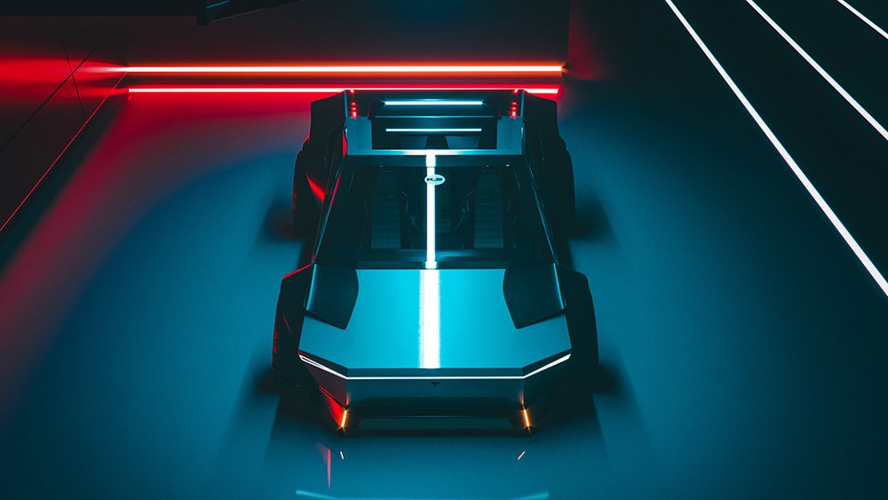 Dieses neue Cybertruck-Konzept verwandelt den elektrischen Pickup in einen Supersportwagen 6