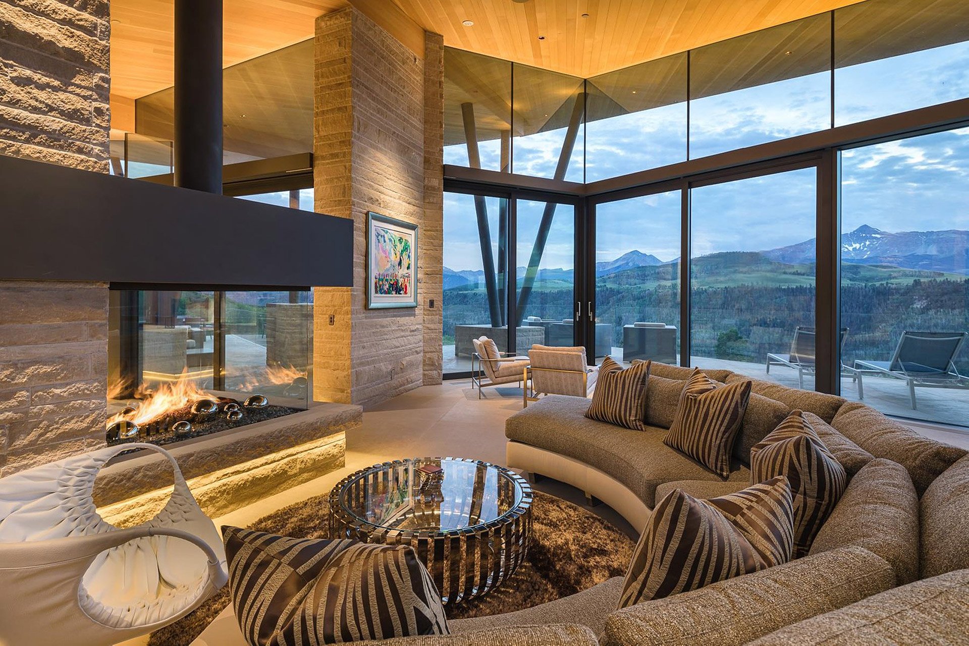 Das Sunset Ridge House in Colorado mit Blick auf die Rocky Mountains 3