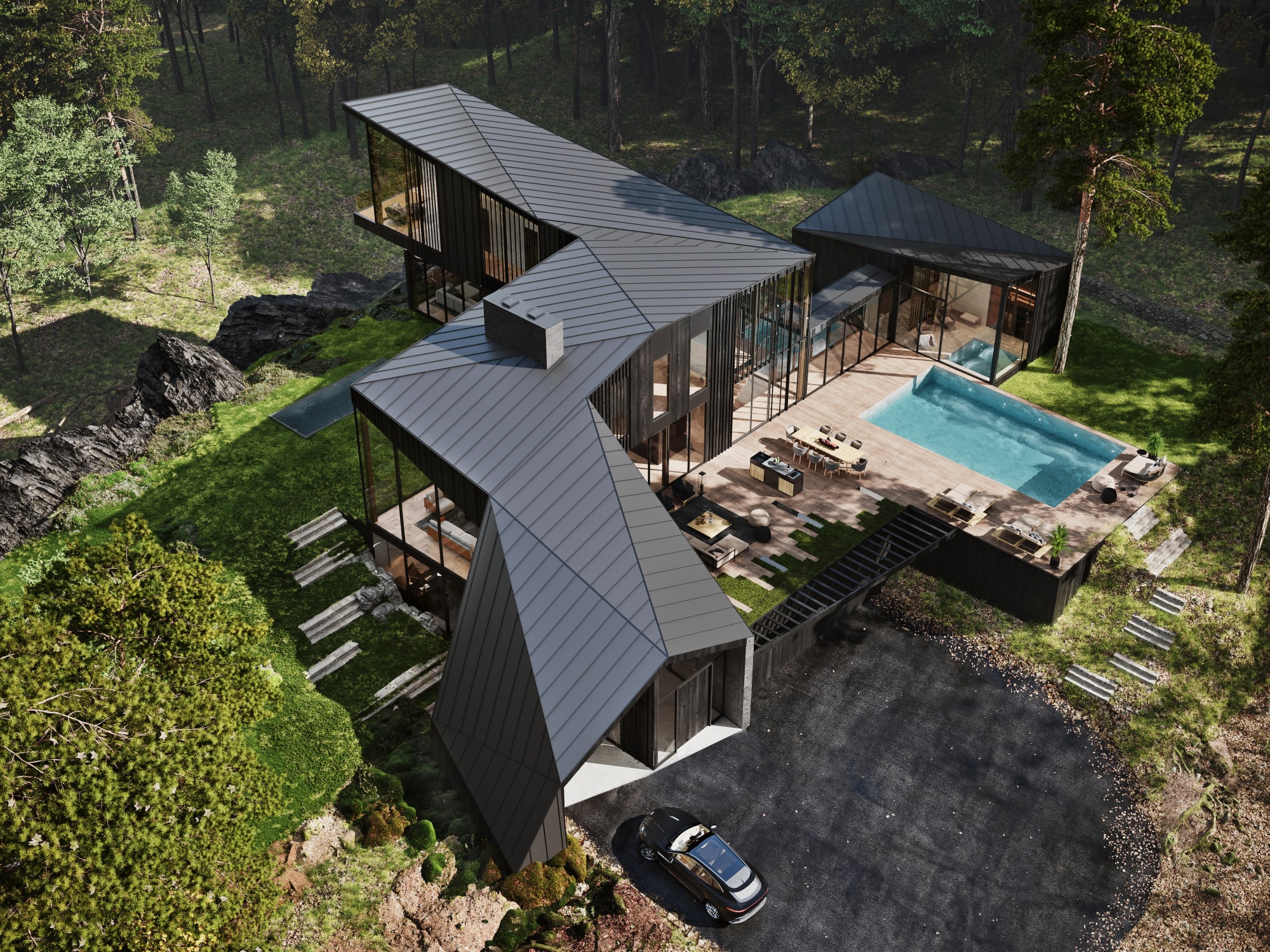 S3 Architectures und Aston Martin präsentieren ein Traumhaus im Bundesstaat New York 2